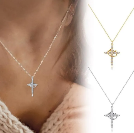 Luxury Diamond Crown Pendant Necklace
