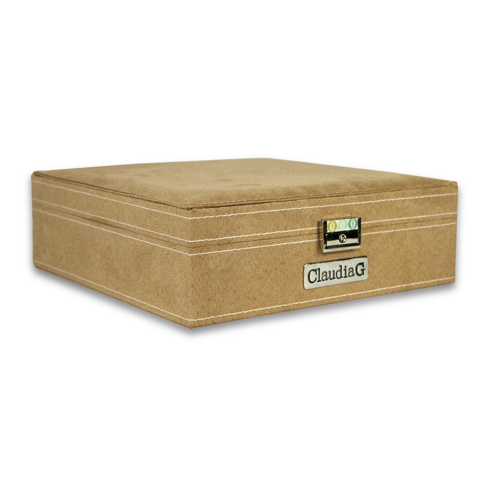 Luxury Velvet Jewelry Box Organizer – Multi-Layer Storage Case for Rings, Earrings & Necklaces