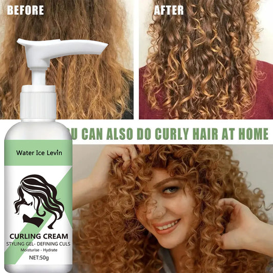 Curl Defining Hair Styling Cream – Moisturizing Anti-Frizz Curl Enhancer