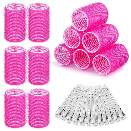 Self Grip Hair Curling Rollers Set – DIY Volume & Bangs Curler Kit