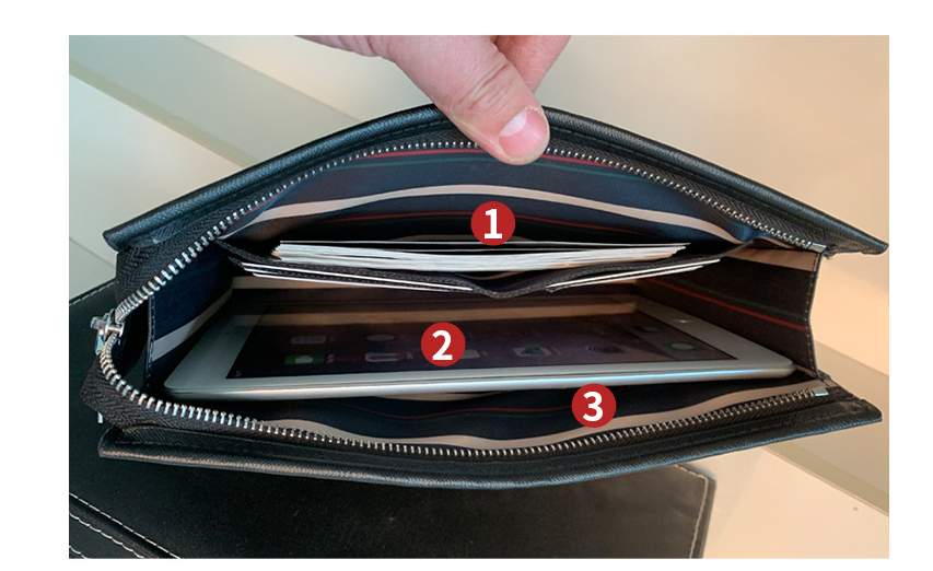Men's Multifunctional Handbag - Stylish Envelope Clutch
