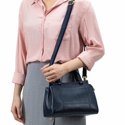 New Genuine Leather Women’s Handbag – Luxury Boston Tote