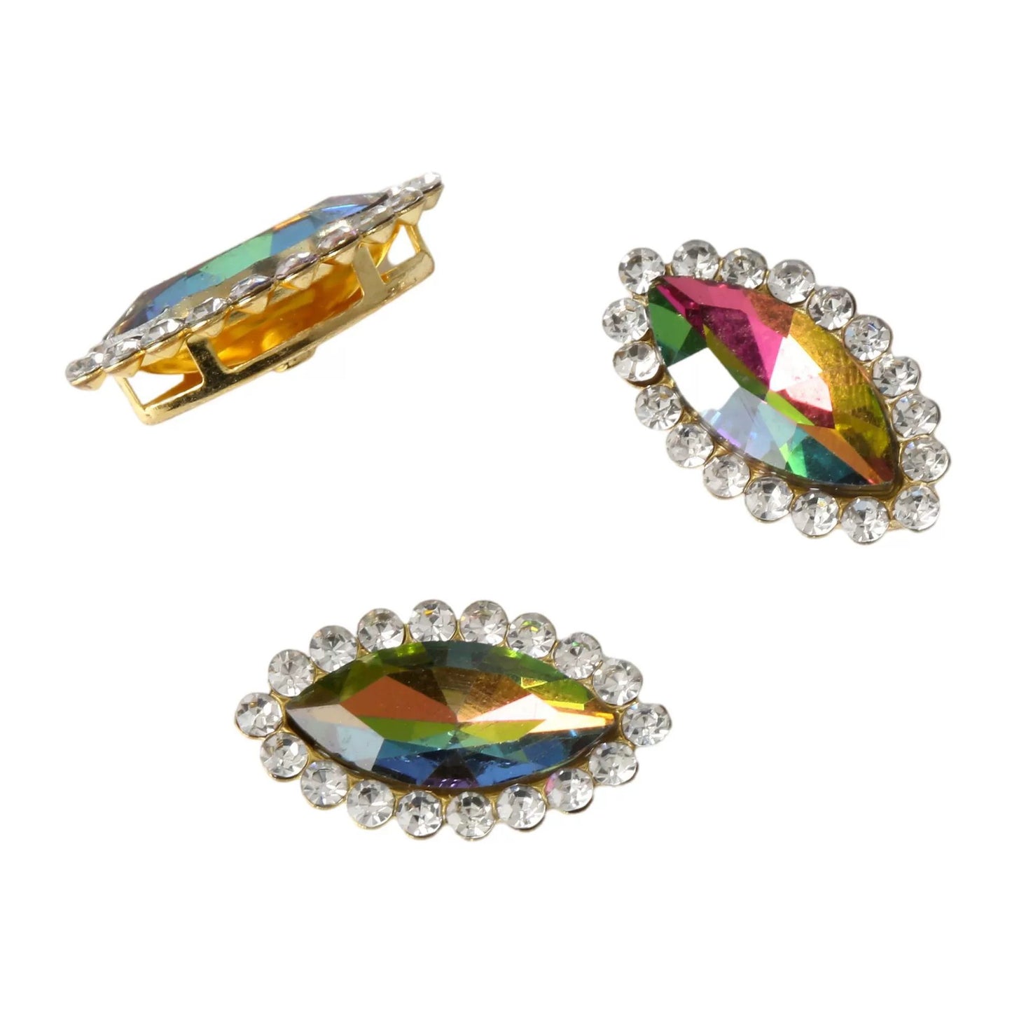 Luxury Crystal Rhinestone Hair Gems – Teardrop Glass Accessories