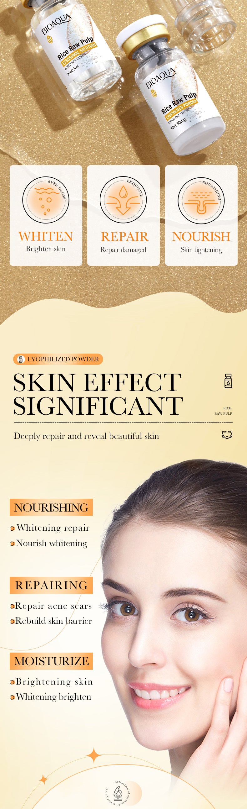 Whitening Repair Skin Care Set – Hydrating Facial Care Kit for Bright & Smooth-Looking Skin