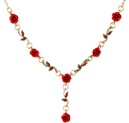 Vintage Rose Jewelry Set