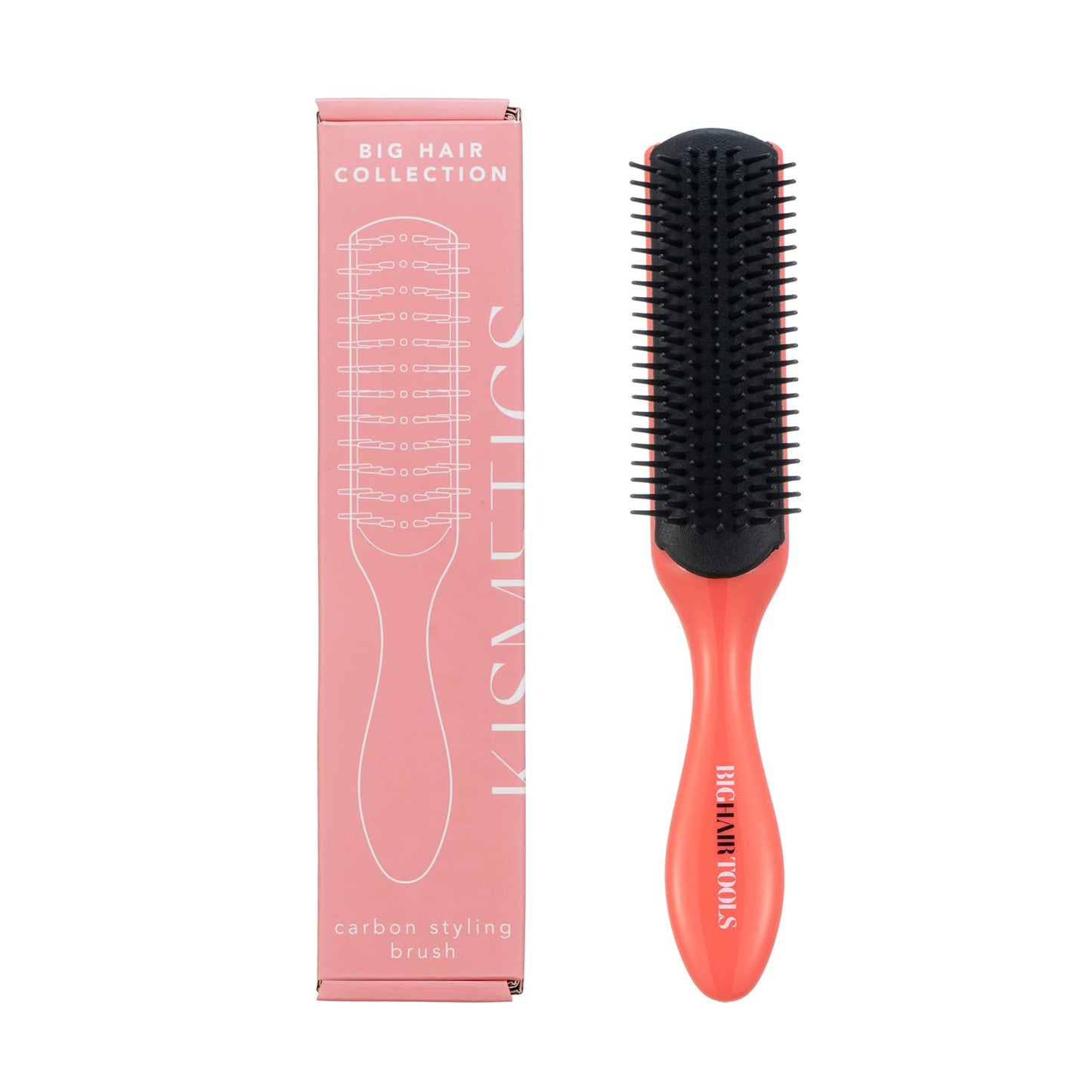 Carbon Heat-Resistant Hair Styling Brush – Anti-Static Detangling Brush for Curly, Wavy & Thick Hair