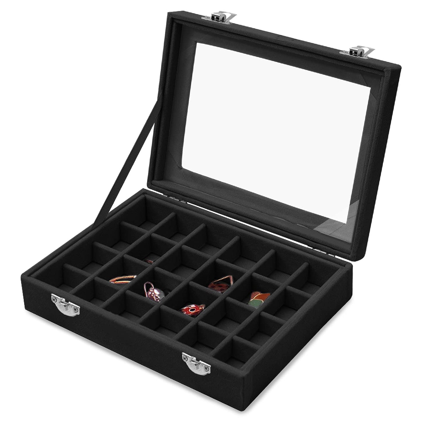 24-Grid Jewelry Storage Organizer