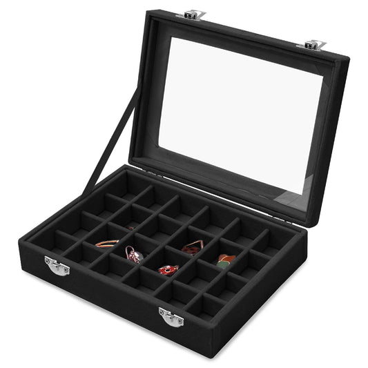24-Grid Jewelry Storage Organizer