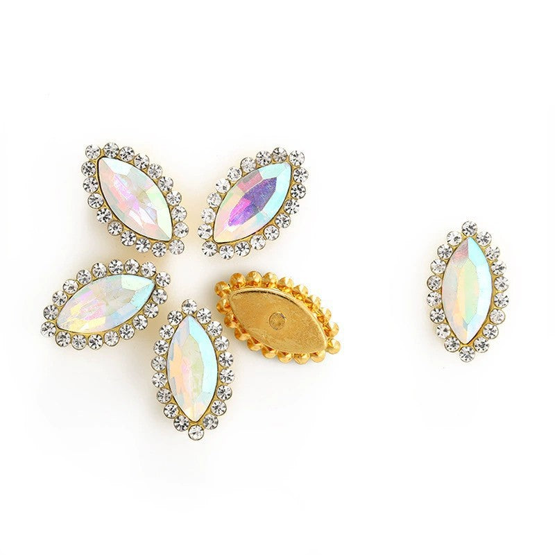 Luxury Crystal Rhinestone Hair Gems – Teardrop Glass Accessories