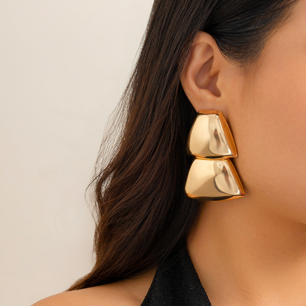 Minimalist Retro Teardrop Statement Earrings