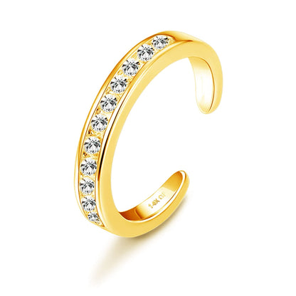 14K Gold Adjustable Toe Ring – Minimalist Summer Beach Jewelry
