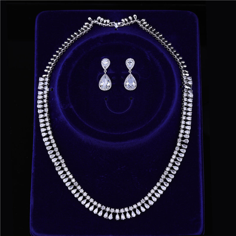 Diamond Look Teardrop Jewelry Collection