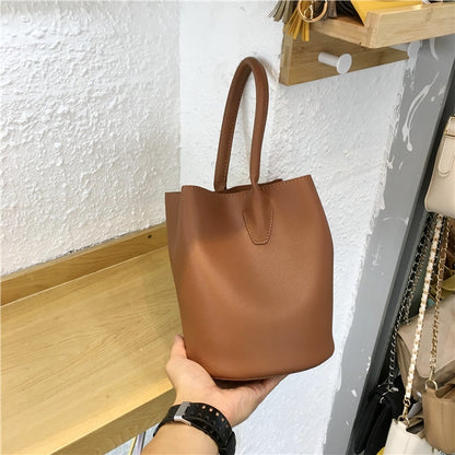 Minimalist Bucket Shoulder Bag for Women – Elegant Everyday Handbag