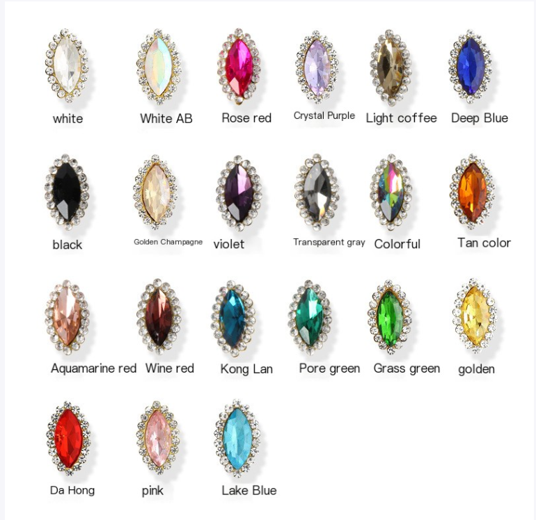 Luxury Crystal Rhinestone Hair Gems – Teardrop Glass Accessories
