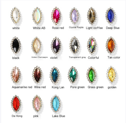 Luxury Crystal Rhinestone Hair Gems – Teardrop Glass Accessories