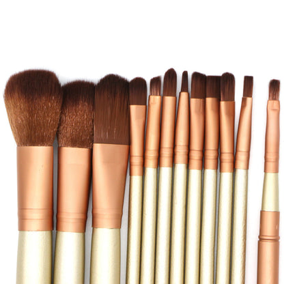 Professional Gold Makeup Brush Kit