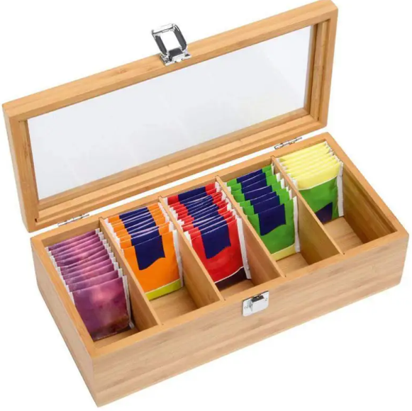 Bamboo Jewelry & Tea Storage Box