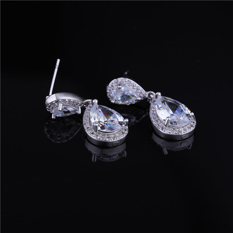 Diamond Look Teardrop Jewelry Collection