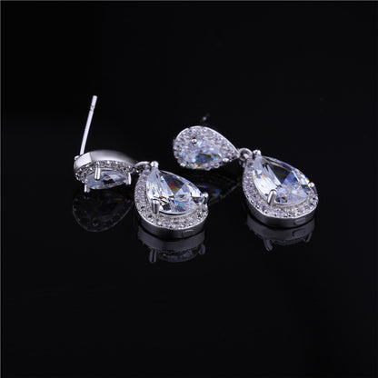 Diamond Look Teardrop Jewelry Collection