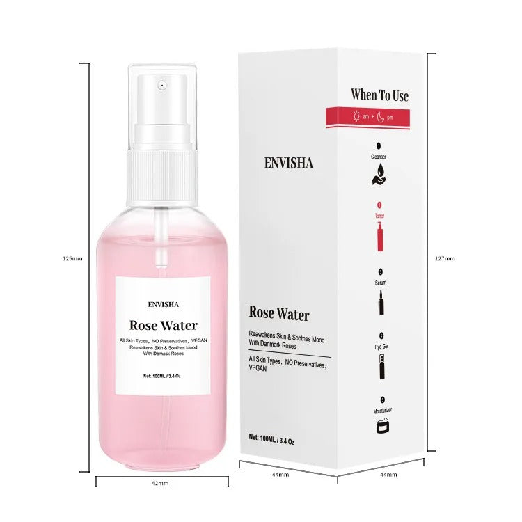Rose Water Skin Care Spray – Hydrating Facial Mist for Refreshing & Glowing Skin