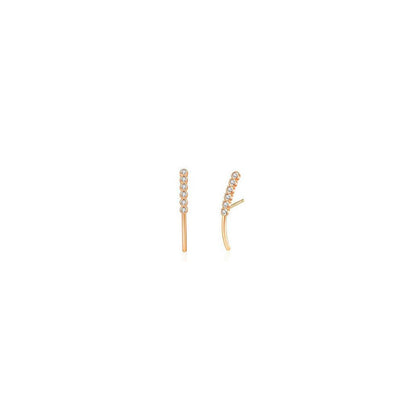 Delicate Crystal Line Earrings