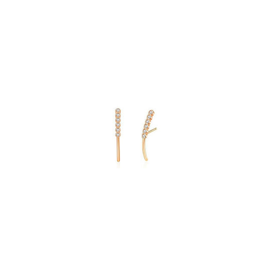 Delicate Crystal Line Earrings