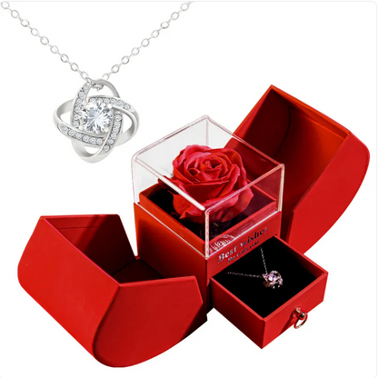 Luxury Rose Necklace Box