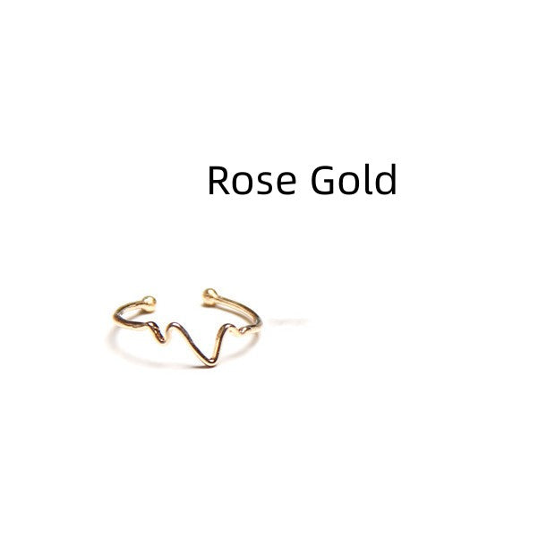Minimalist Love Wave Ring