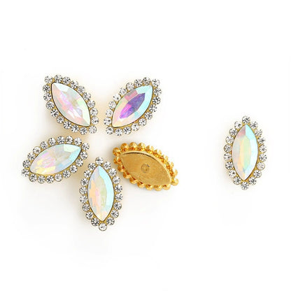 Luxury Crystal Rhinestone Hair Gems – Teardrop Glass Accessories