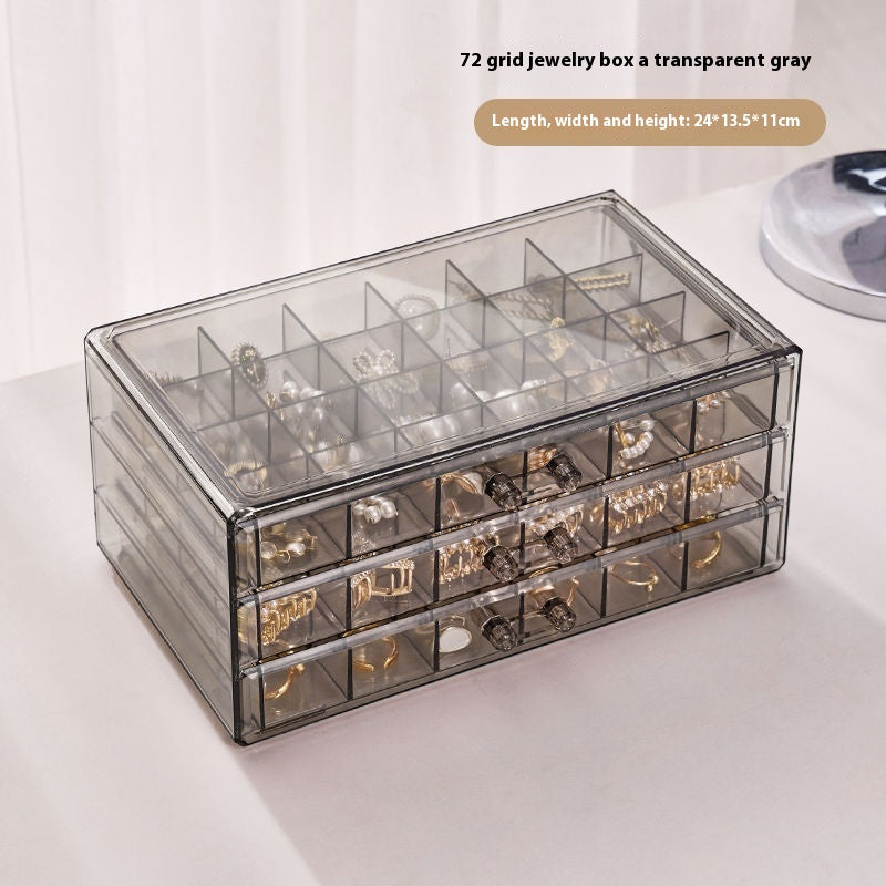 Luxury Transparent Jewelry Organizer Box