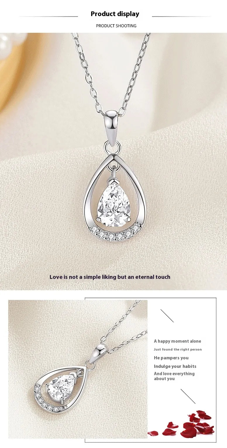 925 Sterling Silver Teardrop Necklace