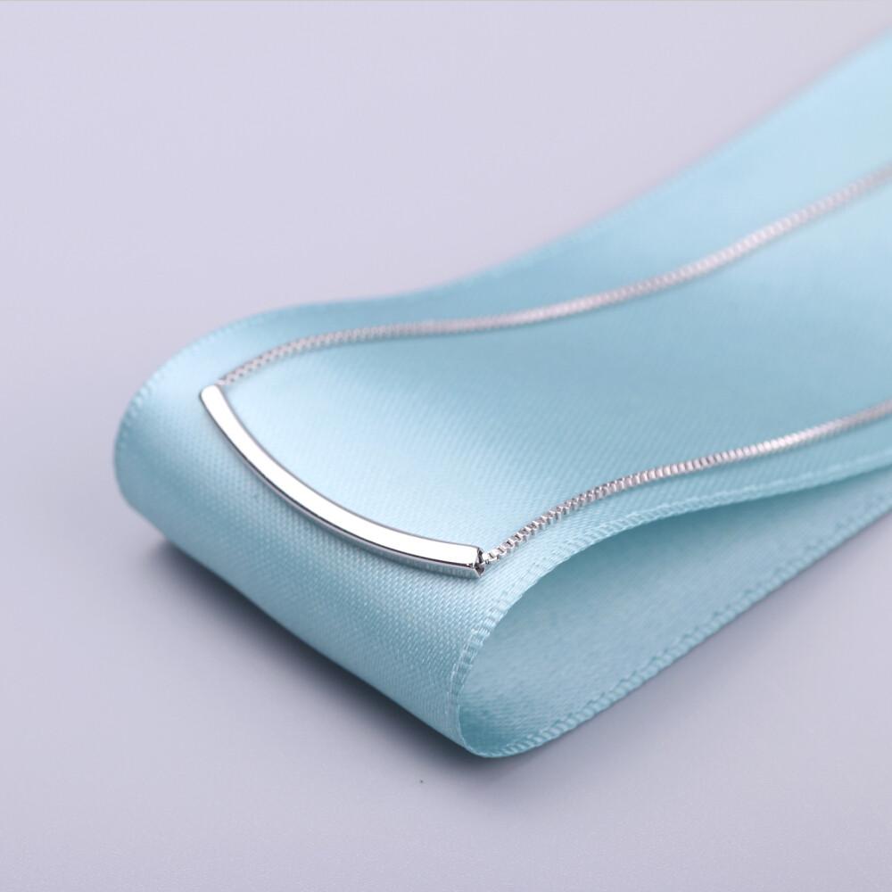 Minimalist Silver Bar Necklace