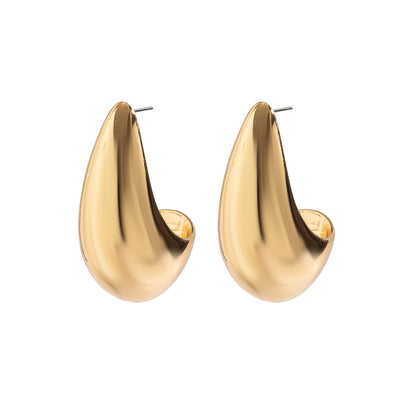Minimalist Retro Teardrop Statement Earrings