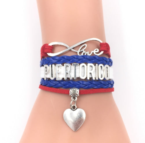 Inspirational Woven Charm Bracelet – Adjustable Friendship & Motivation Bracelet