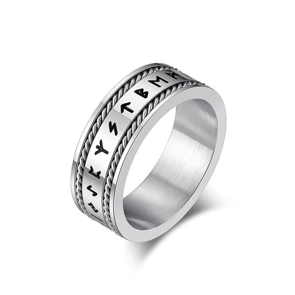 Viking Titanium Statement Ring
