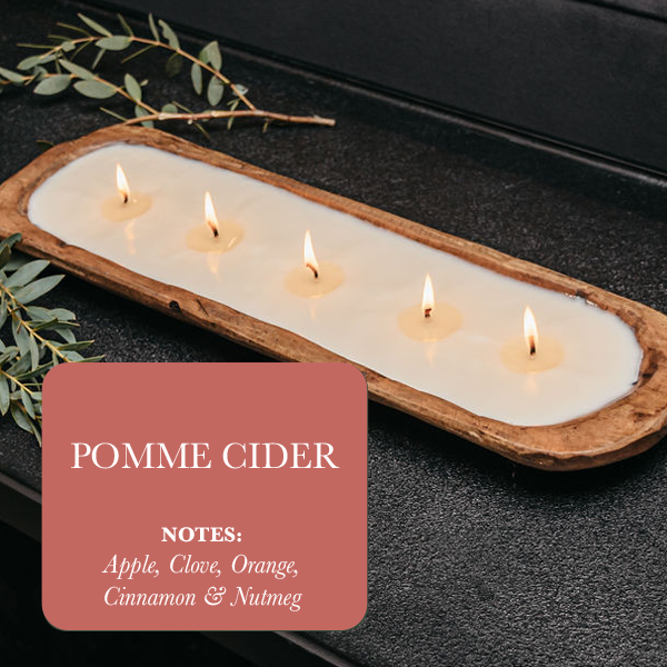 5-Wick Dough Bowl Soy Candle – Pomme Cider