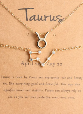 Zodiac Sign Necklace Set – Elegant Astrology Jewelry for Women