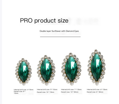 Luxury Crystal Rhinestone Hair Gems – Teardrop Glass Accessories