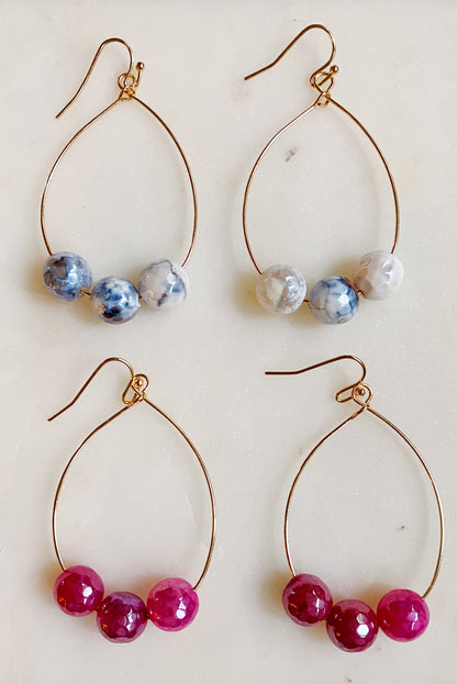 Bohemian Wire Drop Earrings