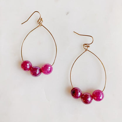 Bohemian Wire Drop Earrings