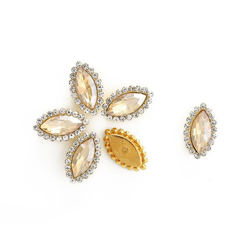 Luxury Crystal Rhinestone Hair Gems – Teardrop Glass Accessories