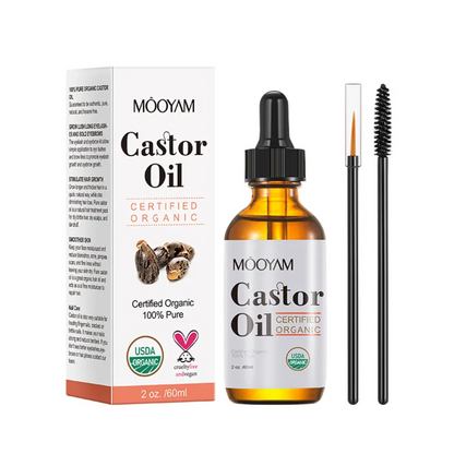 Pure Castor Oil – Multi-Purpose Hair & Skin Care Oil for Moisturizing & Nourishing Care
