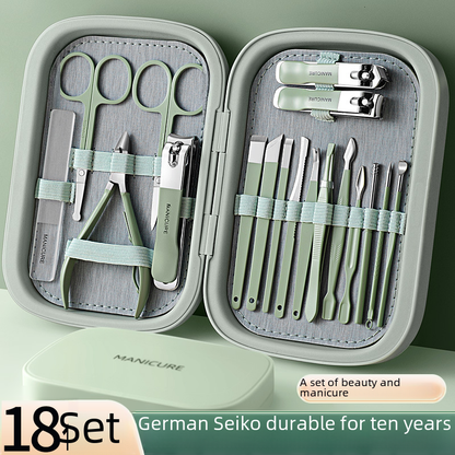 Premium Stainless Steel Manicure & Pedicure Kit