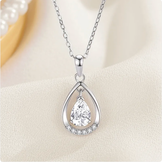 925 Sterling Silver Teardrop Necklace