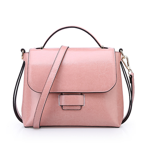 Luxury Leather Crossbody Briefcase Handbag – Elegant Business Style