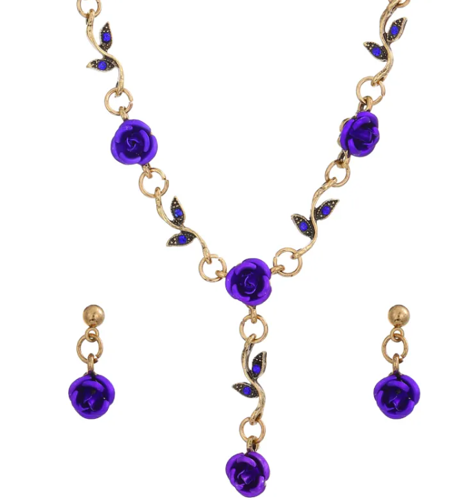 Vintage Rose Jewelry Set