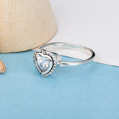 Sterling Silver Love Heart Ring – Minimalist Luxury Gift