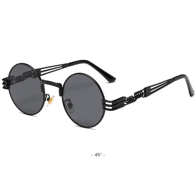 Spring Leg Round Frame Sunglasses
