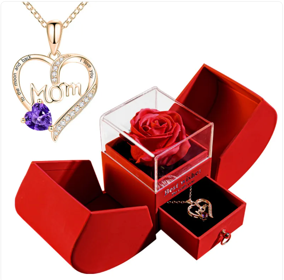 Luxury Rose Necklace Box