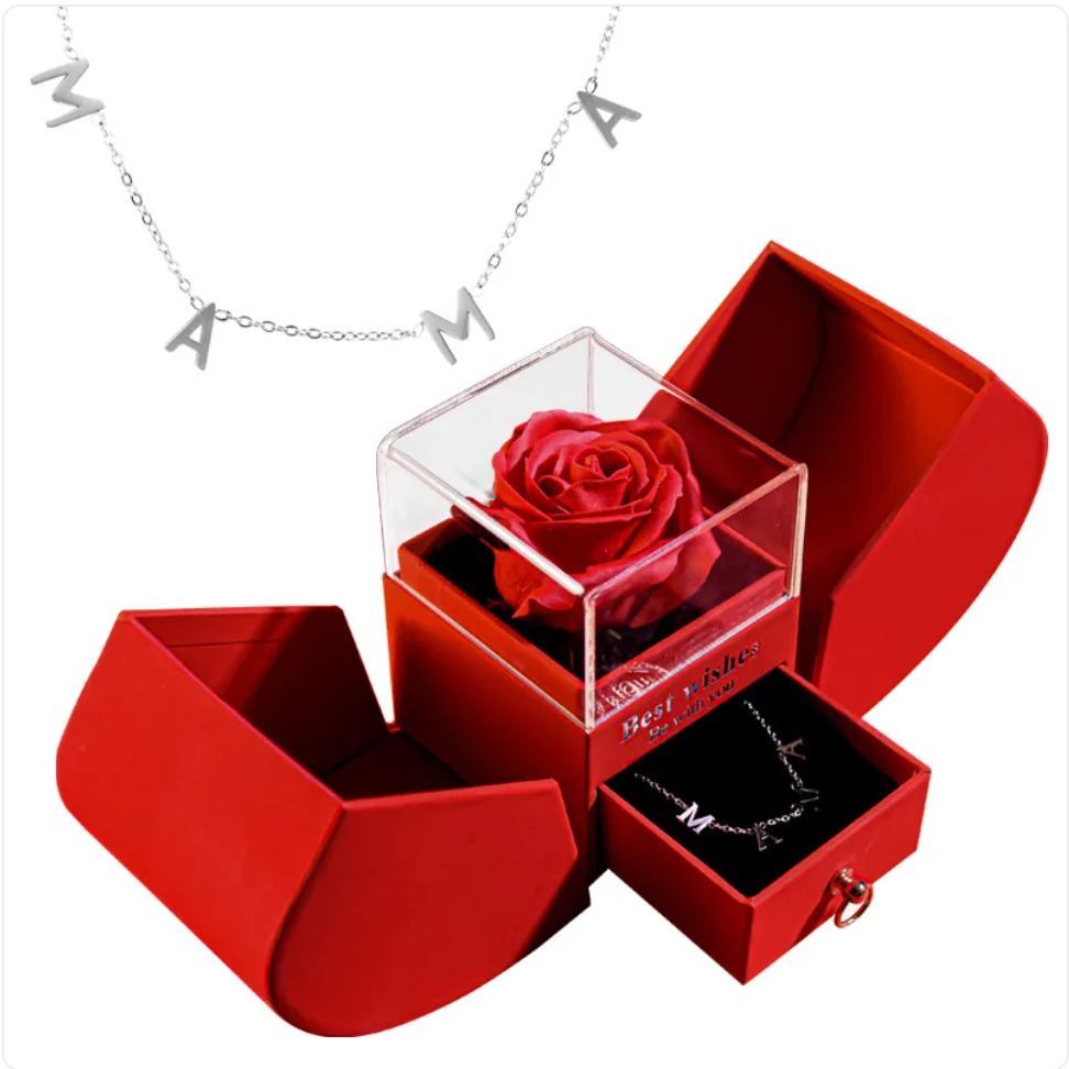 Luxury Rose Necklace Box